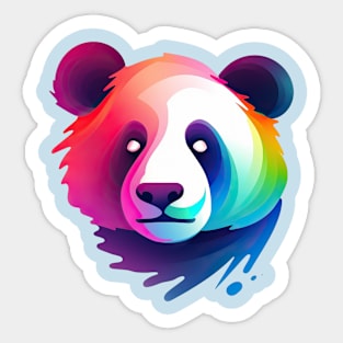 Colorful Panda Wave Sticker